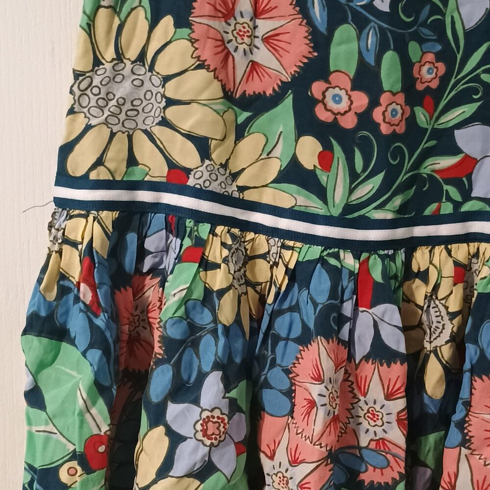 Gymboree/Floral Dress/Girls/M 7-8/Blue Multi/Cap Sleeve Cute - Picture 9 of 11